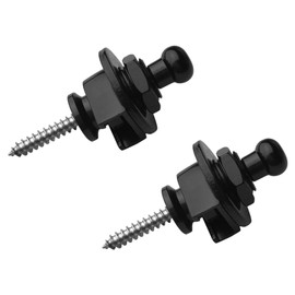 RTRTGS Guitar Strap Locks, Guitar Strap Buttons, Guitar Strap Buttons, Guitar Strap Locking Buttons for Classical Acoustic Electric Acoustic Guitar Bass Ukulele Pack of 2