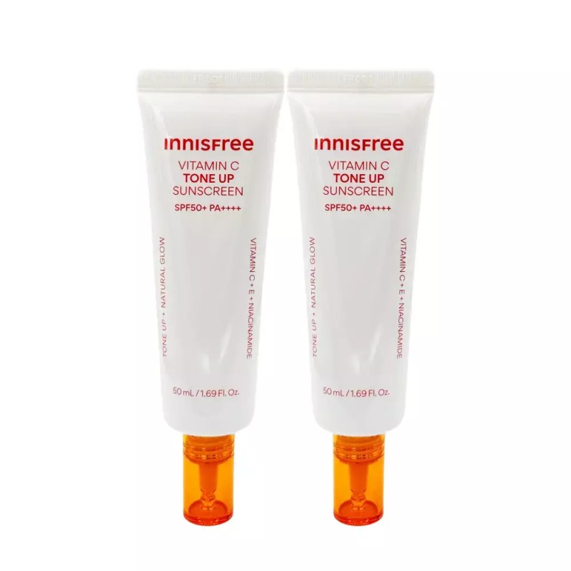 Innisfree 이니스프리 비타C 잡티 톤업선크림 50ml 2개 SPF50+ Innisfree Vita
