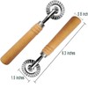 MTOMDY Ravioli Cutter Stamps with Roller Wheel Round Mold with