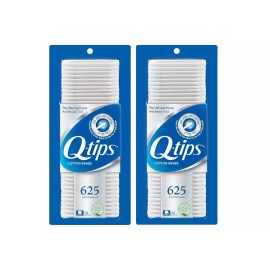 Q-tip 위생 및 미용을 위한 Q-팁 면봉 100 625개(2팩)로 만든 오리지널 Original Q-Tips Cotton Swabs for Sanitation and Beauty 625 Count (2 Packs)