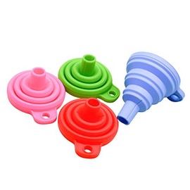 Mini Folding Silicone Funnel Telescopic Folding Funnel Separator Oil Leakage Small Funnel
