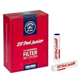 Dr. Perl Filter 19760/1 Dr. Perl Junior Activated Carbon Filter Large 9 mm Jubox 40 Pieces Vauen Paper
