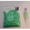 Iridescent Light Green Glitter Mix - Craft - Nail Art