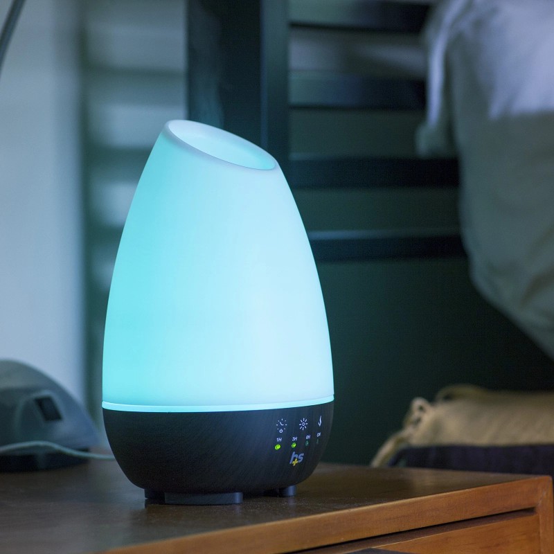 HealthSmart Large 500mL Essential Oil Diffuser with Colorful Mood Light