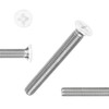QISHENG 100 PCS White Head #8X1-1/2(1.5 inch) Stainless Steel Phillips