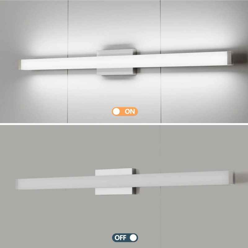 41-Inch 24W 6000K Cool White LED Vanity Light Brushed Nickel