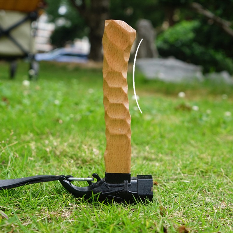 Camping Hammer Stainless Steel Tent Hammer Shock Absorbing Head Ergonomic
