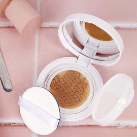 화이트 DIY팩트 소분 파운데이션 케이스 DIY팩트 썬쿠션만들기 쿠션공병 White DIY Pact Mini Foundation Case DIY Pact Sun Cushion Making Cushion Bottle