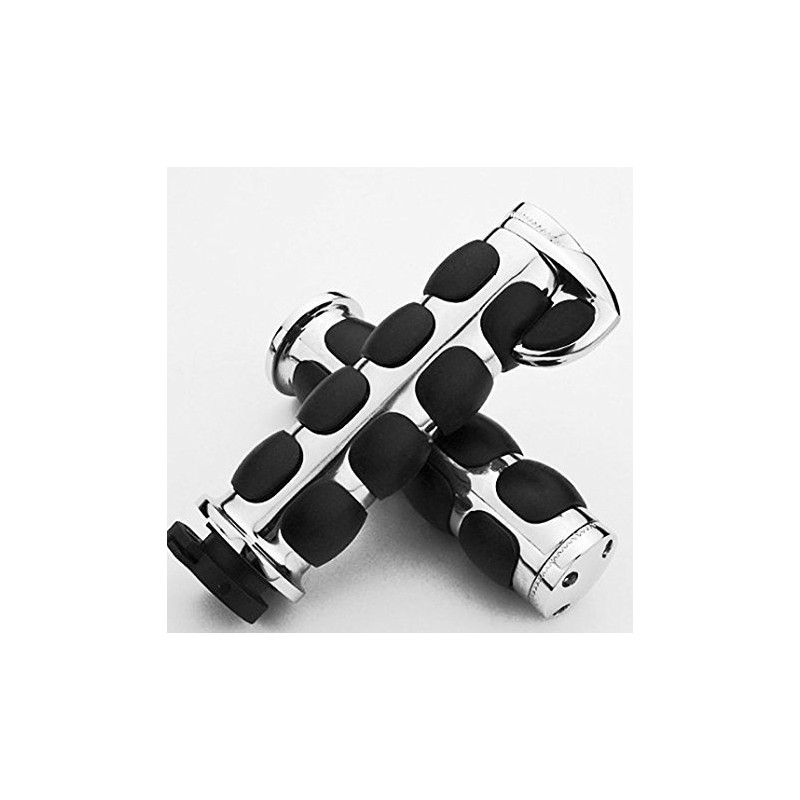 Szmsmyバイク用ハンドル バー 滑り止め オートバイ用ハンドル バー φ25mm 汎用 耐久性 握り感サイコー 超軽量