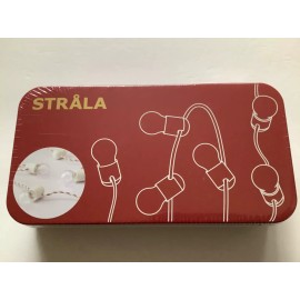 IKEA STRALA LED string light w/ 12 lights, battery operated, gift box 304.408.99