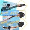 Swim Training Paddle Black PP Silicone Ergonomic Shape Swim Training