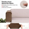 Velvet Recliner Cover for Sofa & Chair, 2PCS Khaki Stretchy