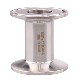DERNORD Sanitary Tri Clamp Tube Stainless Steel 304 with 1.5 inch Tri Clamp 1 inch Tube OD (Tube Length: 2Inch /51 MM)