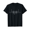Foosball Player Heartbeat Table Soccer Maglietta