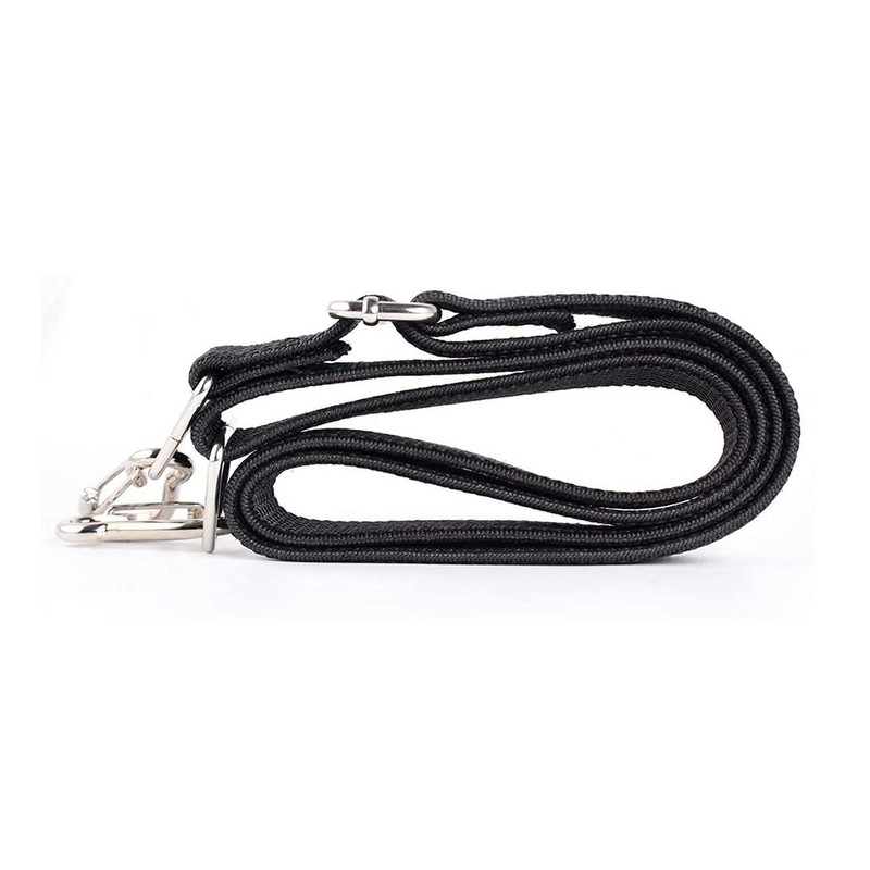 MJMP Flat Bungee Cord, 48 inch Adjustable Black Heavy Duty