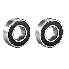 2 Pack Deep Groove Ball Bearing Double Side Rubber Sealed Deep Groove Ball Bearings 10mm x 22mm x 6mm