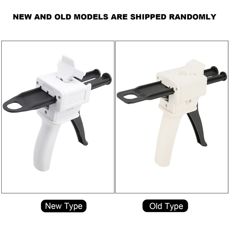 Dental 1:1/2:1 Cartridge Silicone Rubber Mixing Dispenser Delivery Impression Gun