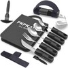 PKPKAUT Adaptive Utensils for Parkinsons Patients Elderly, Weighted Utensils for