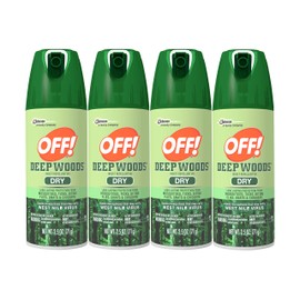 OFF! Deep Woods Dry Aerosol Insect Repellent, 2.5 Ounce (4 Count)
