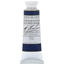 M. Graham & Co. GRM-11-141 Oil Paint, Phthalocyanine Blue Red Shade