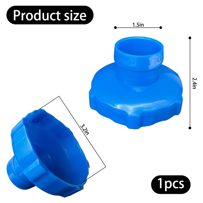 Adapter for Skimmer Hose, Small Strainer Hose Adapter, for Above