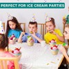 ONEUSTAR 4 Pcs Ice Cream Bowls Ceramic Ice Cream Cups