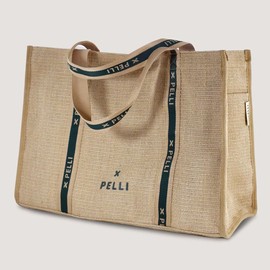 Pelli Tamarama Deluxe Tote - Jute Weave Cork Lining