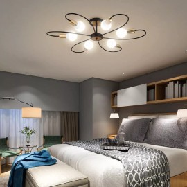 Yinlikede Lámpara De Techo Modernas Vintage De 6 Luces Para Salón
