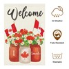 Louise Maelys I Love Canada Garden Flags Patriotic Flower Vase