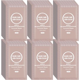 10ml Travel 2-in-1 Shampoo & Conditioner, Portable Moisturizing Nourishing Shampoo Set Bulk, Mini Pocket Size Travel Essential for Hotel,Shelter/Homeless/Nursing Home/Charity (60 Pack)