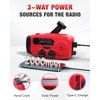 Emgykit Emergency Hand Crank Radio Emgykit - 2000mAh/7400mWh AM/FM/NOAA Solar