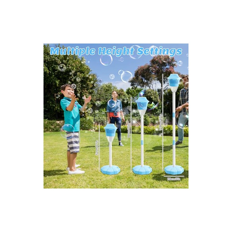 2026 New Bubble Machine for Kids, 47" Rechargeable Automatic Bubble