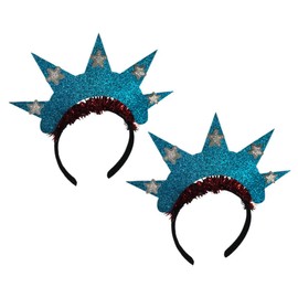 Gogogmee - Diadema para novia, diseño de estatua de la libertad, con diseño de estatua de la libertad, decoración americana, diadema americana, diadema americana, diadema para el día patriótico, tiaras de la diosa, aros para el pelo, para el día