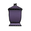 ACK Tuscany Hand Painted Ruffle Purple Cookie Jar, Ceramic Cookie