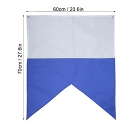 Boat Dive Flags, Diving Alpha Flag Diver down Flag 70x60cm Polyester Scuba Diving Blue White Flags for Snorkeling Underwater Activities