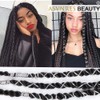 Sliver Dreadlock Braids Hair Accessories, 2 Pieces 5M Braiding Hair