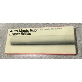 Faber Castell Auto-Magic Rub Eraser Refills- 12 pack, # 73208 PINK- 4 1/2