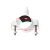 YINETTECH 2PCS White Drain Saddle Valve Clamp 1/4" Quick Connect