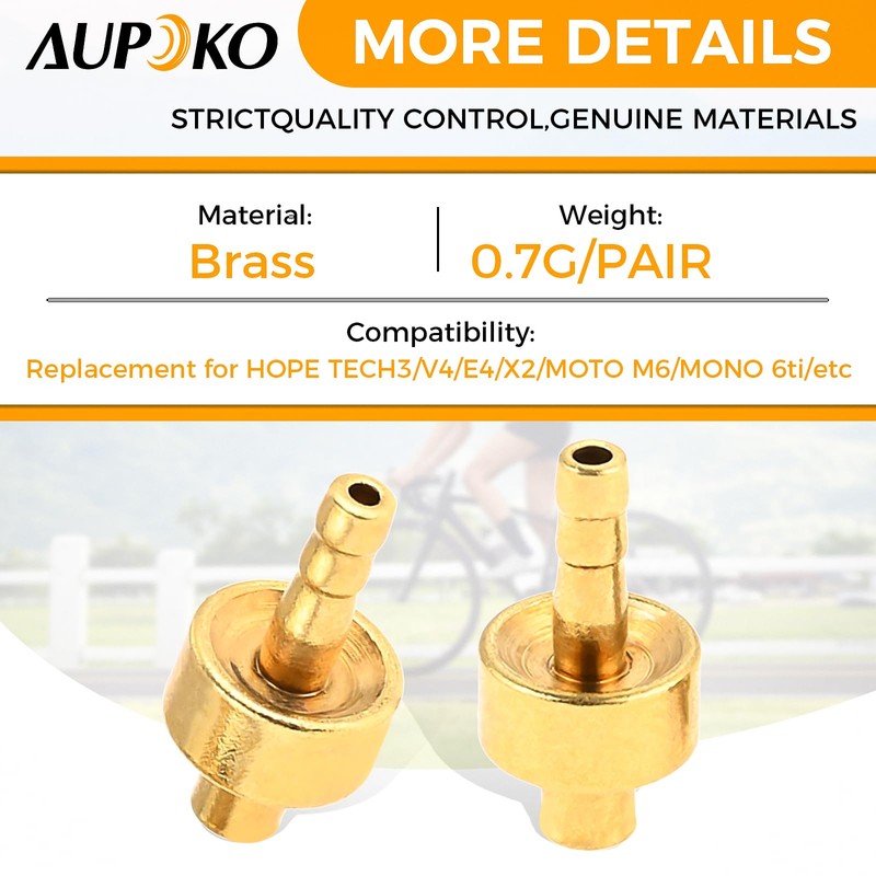 Aupoko 4 Sets Bicycle Brake Olive Insert Bike Hydraulic Disc