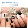Baluue 5sets Nail Art Accessories Two-Ended Glass Rhinestones for Manicure