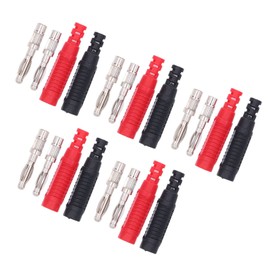 10pcs 4mm Speaker Banana Male Banana Socket Lantern Banana Plug Plug Insulation Lantern Banana Socket Speaker Wire Connector for DIY