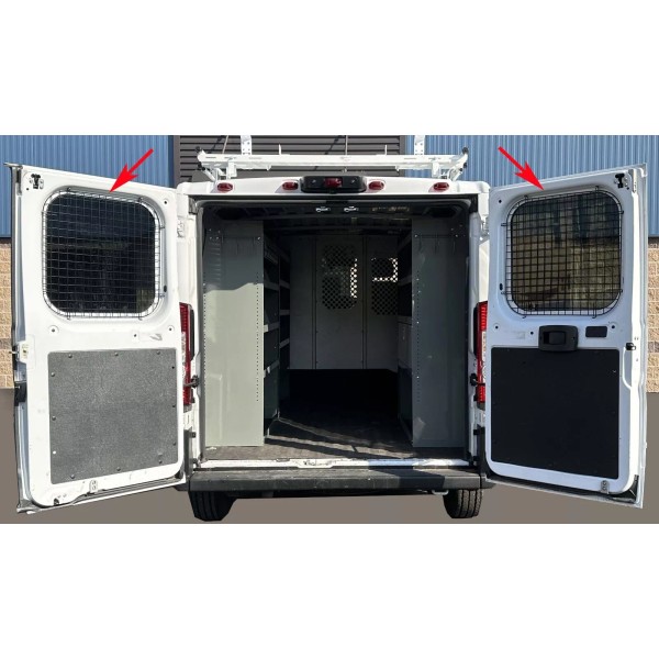 True Racks Van Window Safety Screens set 2 REAR to