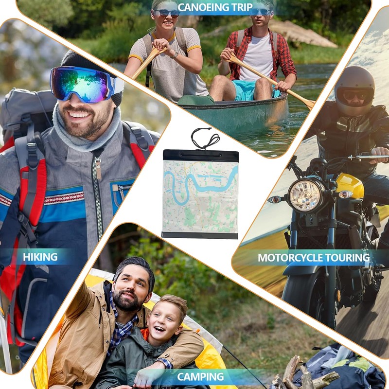 AmiCera Waterproof Map Case, Map Cases Waterproof Hiking, Document Holder