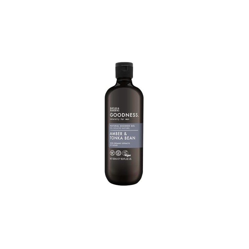 Baylis & Harding Men's Natural Shower Gel 500 ml Goodness