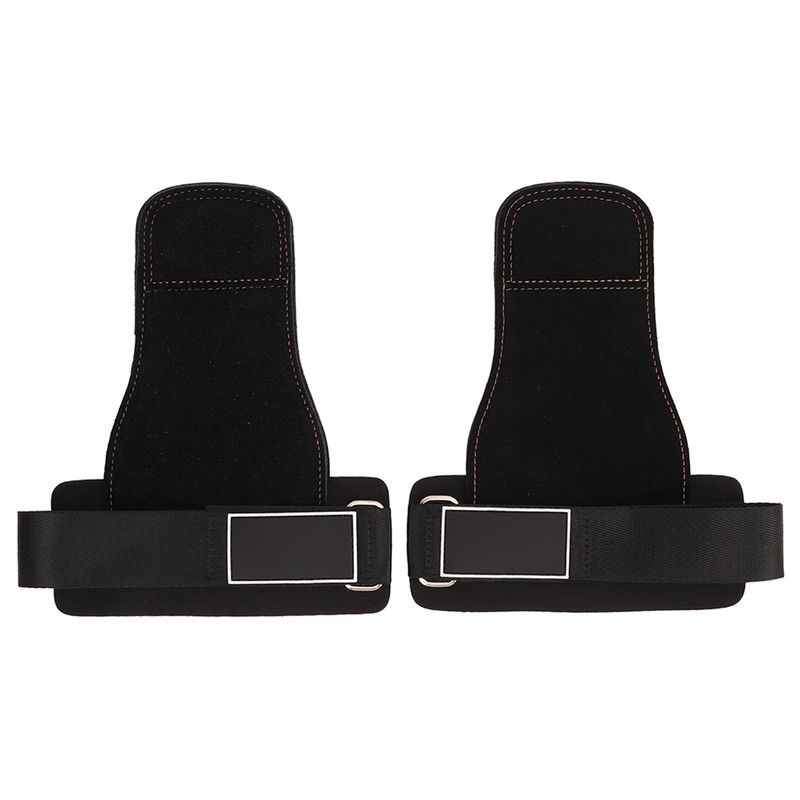 1Pair Real Leather Weight Lifting Wrist Straps Weight Lifting Grips