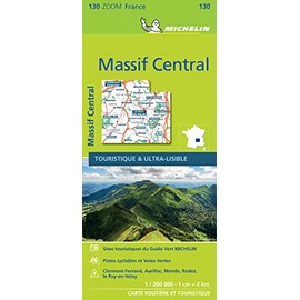 MASSIF CENTRAL 11130 CARTE MICHELIN KAART ZOOM