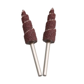 Mxfans Cone Abrasive Sandpaper 80 Grit Flap Wheel Rotary Tool 3mm Shank Pack of 10