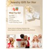 JIYVY32 14K Gold Plated Q Chic Initial Letter Keepsake