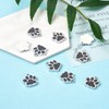 PandaHall 10pcs Cat Dog Paw Print Charms Pendant Alloy Enamel