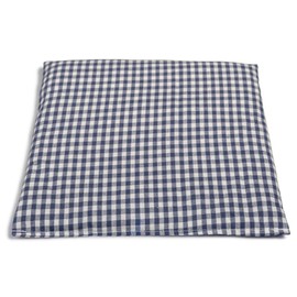 Grain Pillow 24 x 24 cm Organic Fabric Blue/White, , ,